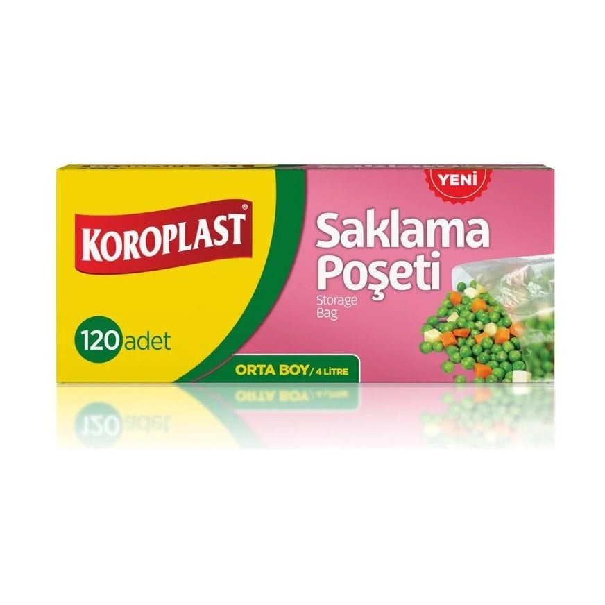 Koroplast Saklama Poşeti Orta Boy 120 li 4 Litre 24x38 Cm