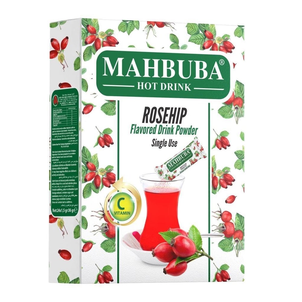 Mahbuba 1,5 Gr Kuşburnu Tek İçimlik Stick Toz İçecek 24 lü Paket