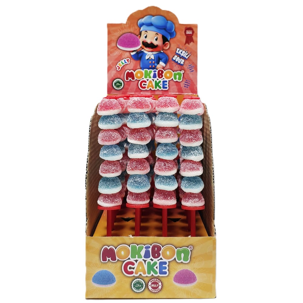 Mokibon Cake Ekşili Yumuşak Şeker 20 Gr x24 lü Paket