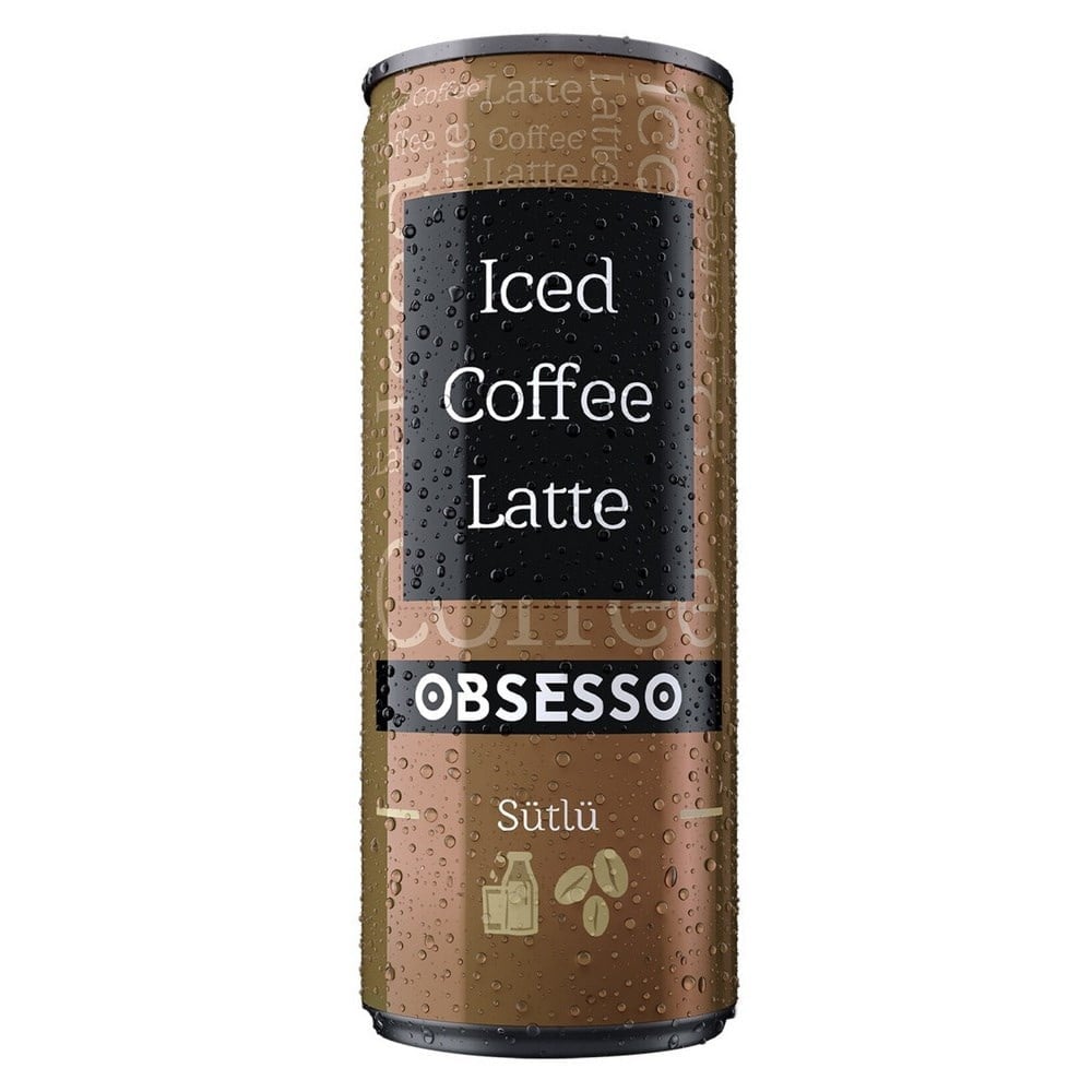 Obsesso Soğuk Kahve Latte Sütlü 250 Ml x12 li Koli