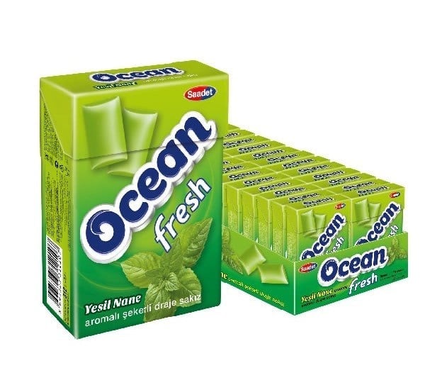 Ocean Fresh Yeşil Nane 12 Gr Kutulu Sakız x20 li Paket