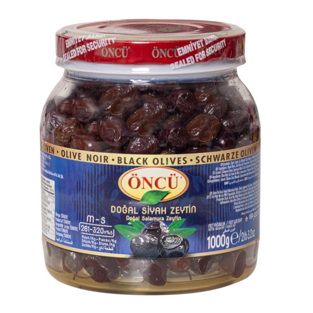 Öncü 1 kg Siyah Zeytin M-S Boy 26-32 x6 lı Koli