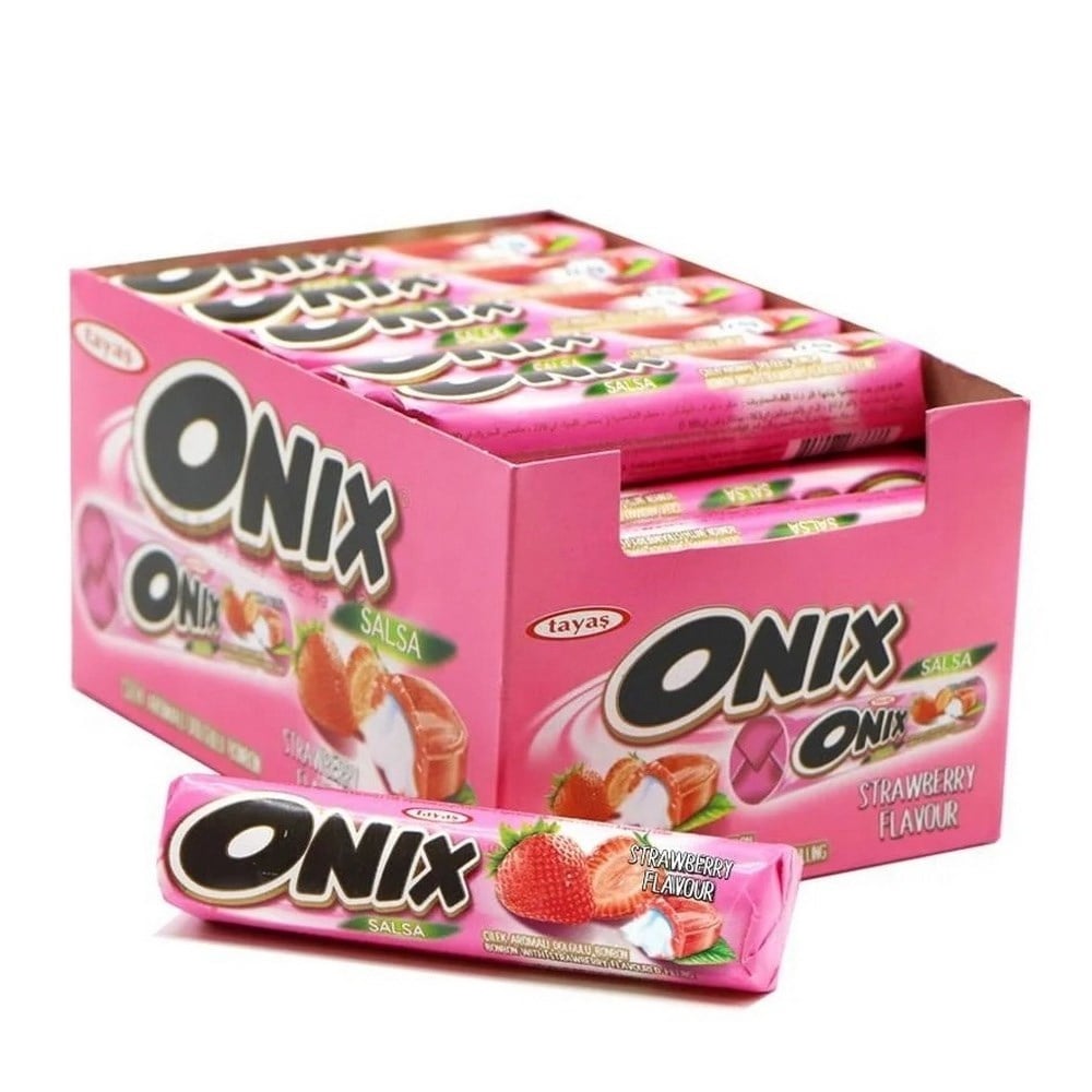 Onix Bonibon Şeker Çilek 22 Gr x24 lü Paket