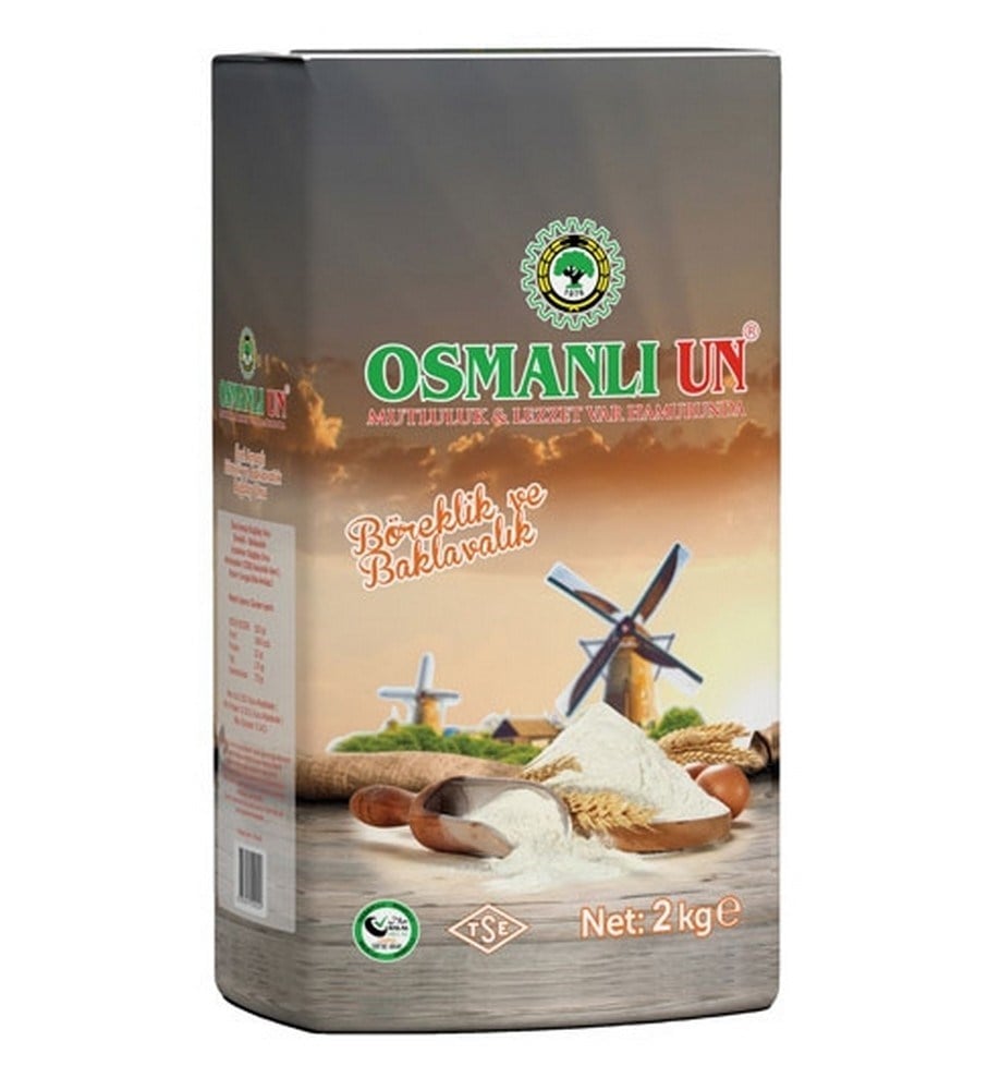 Osmanlı 2 kg Un Böreklik Pastalık x8 li Koli