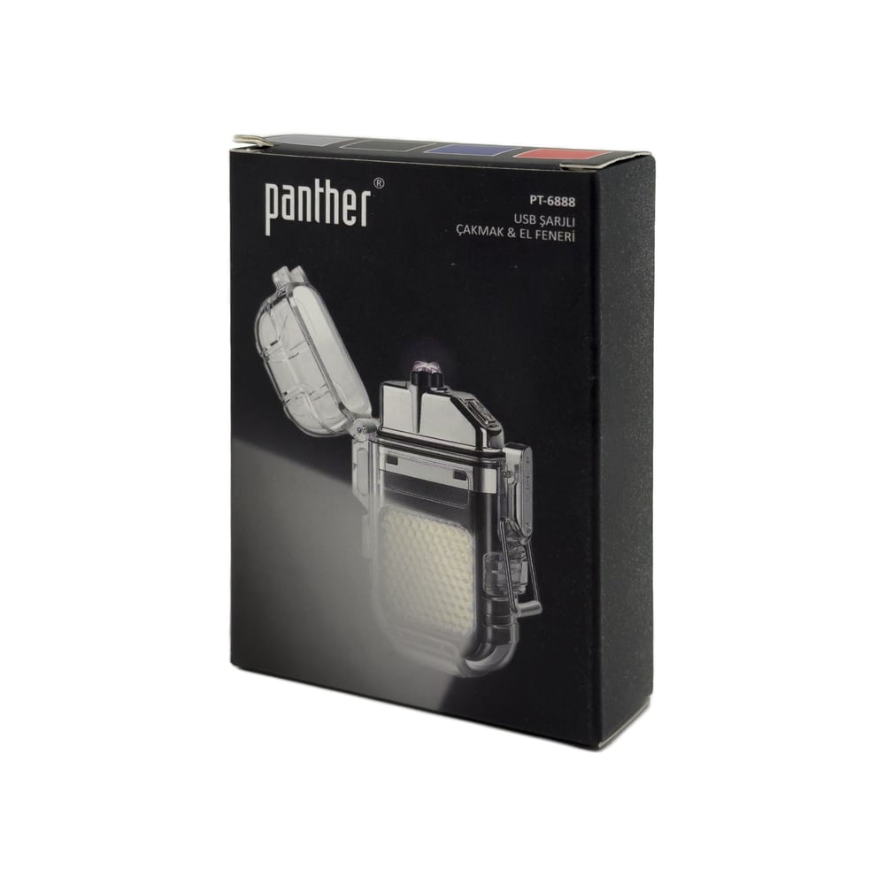 Panther PT-6888 Şarjlı Çakmak ve El Feneri