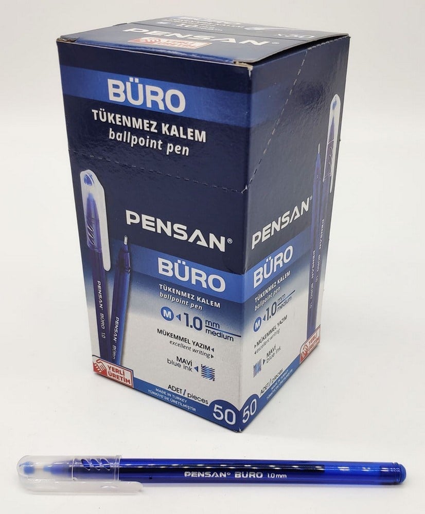 Pensan 2270 Büro Mavi Tükenmez Kalem x50 li Paket