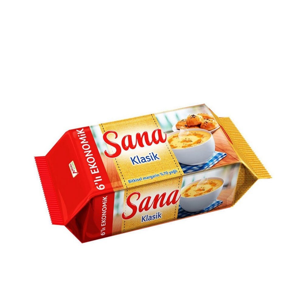 Sana Klasik 6 lı Paket 250 Gr Margarin