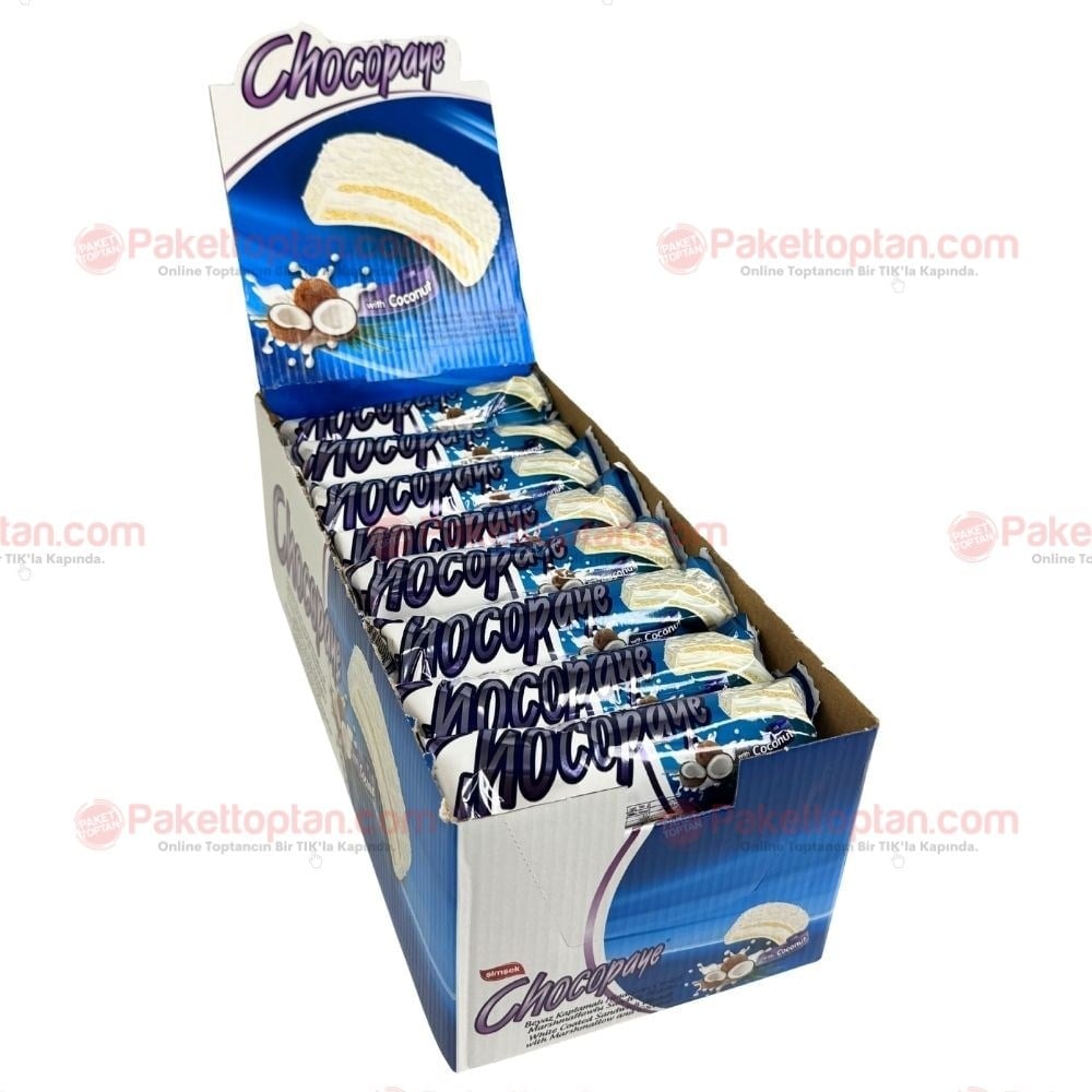Şimşek Chocopaye Bisküvi 50 Gr Hindistan Cevizi x24 lü Koli