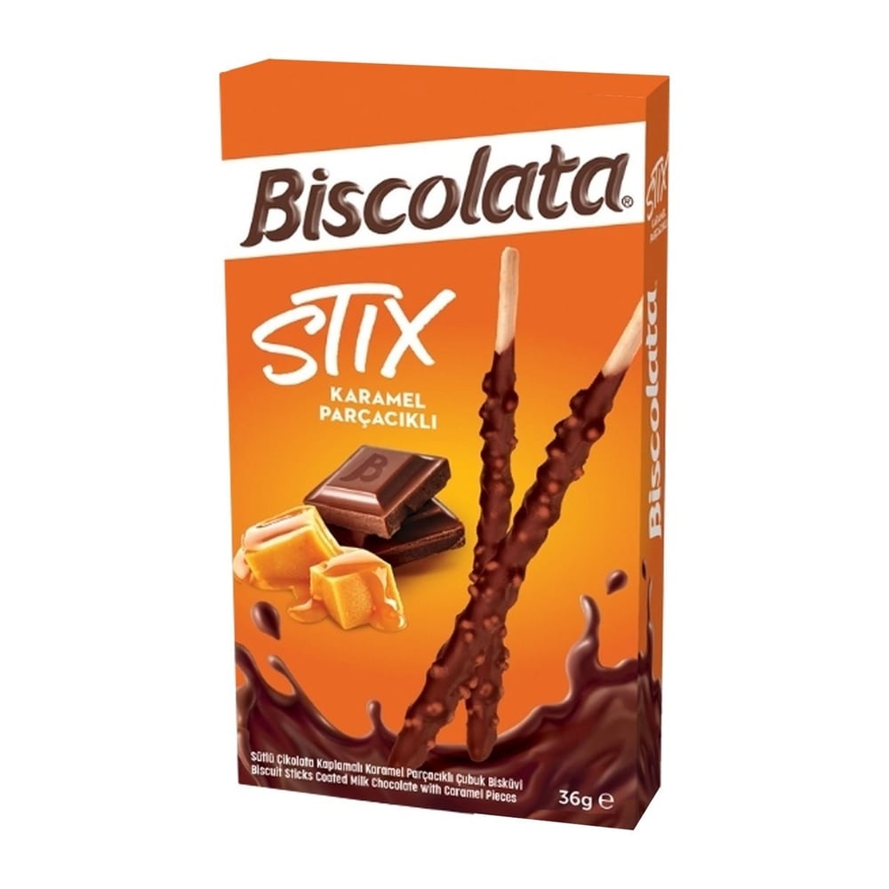 Şölen Biscolata Stix Karamelli 36 Gr x16 lı Paket