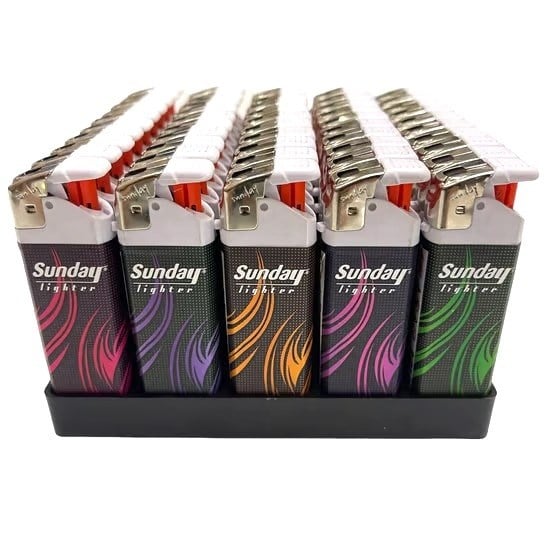Sunday Elektro Taşlı Çakmak x50 li Paket