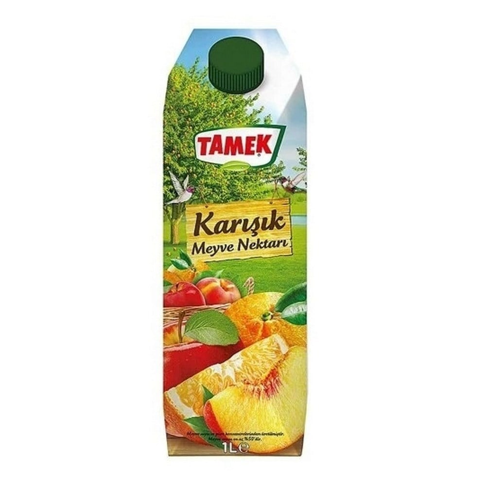 Tamek 1 lt Karışık Meyve Nektarı x12 li Koli