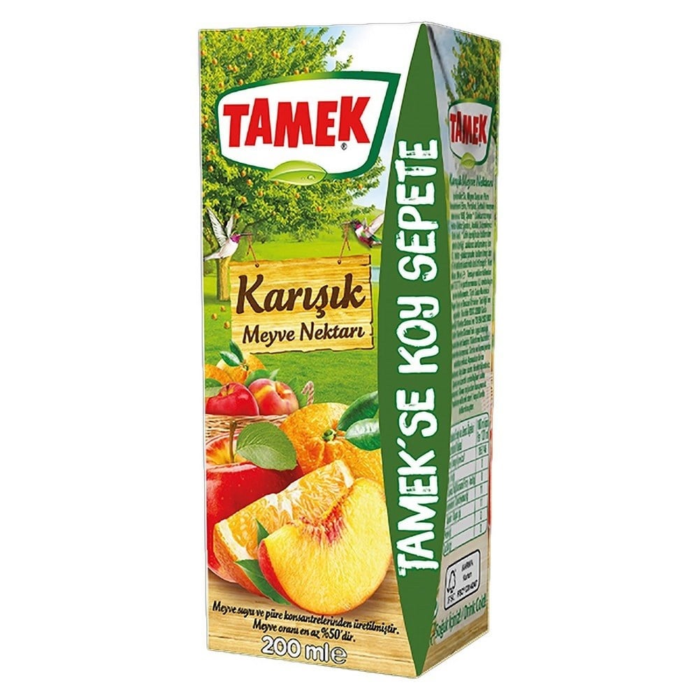 Tamek 200 Ml Karışık Meyve Nektarı x27 li Koli