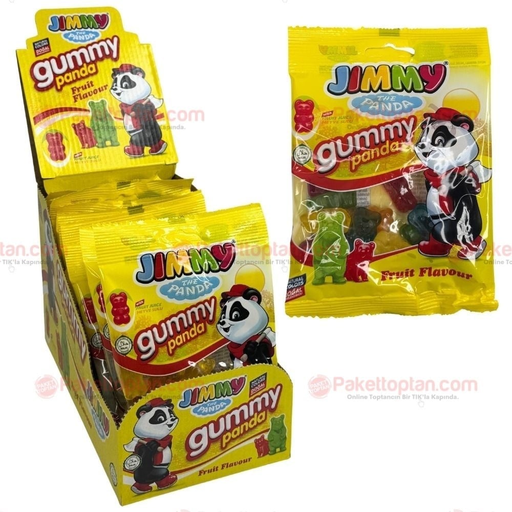 Tayaş Jimmy Gummy Panda 80 Gr Yumuşak Şeker x12 li Paket