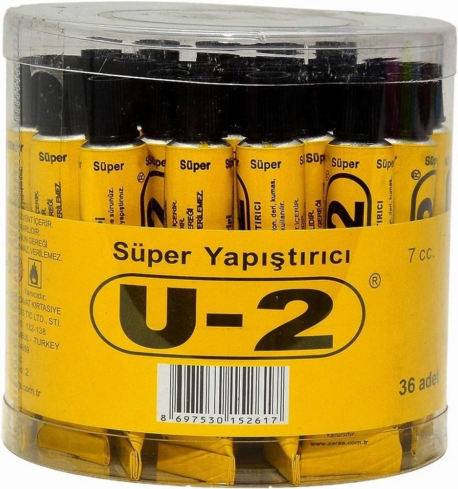 U2 Süper Yapıştırıcı 7 CC x36 lı Paket