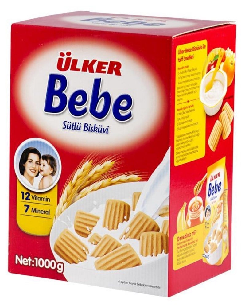 Ülker Bebe Bisküvisi 800 gr x4 lü Koli