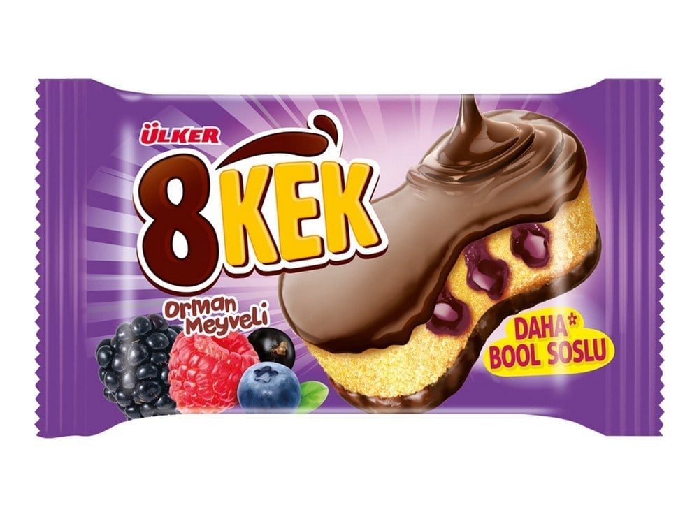 Ülker Dankek 8 Kek Orman Meyveli 55 gr x24 lü Koli