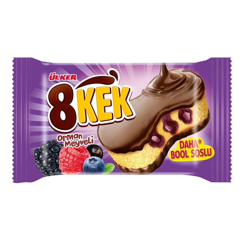 Ülker Dankek 8 Kek Orman Meyveli 55 gr x24 lü Koli