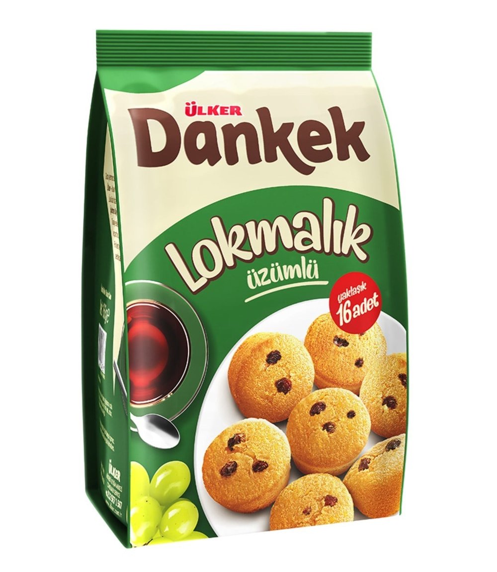 Ülker Dankek Lokmalık Üzümlü 160 Gr x10 lu Koli