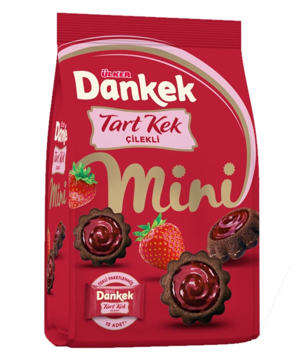 Ülker Dankek Mini Tart Kek Çilekli 150 Gr x10 lu Koli