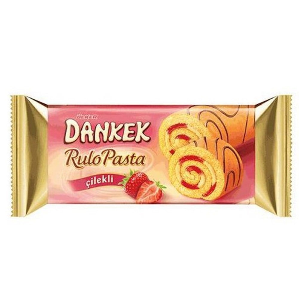 Ülker Dankek Rulo Pasta Çilekli Kek 235 Gr x8 li Koli