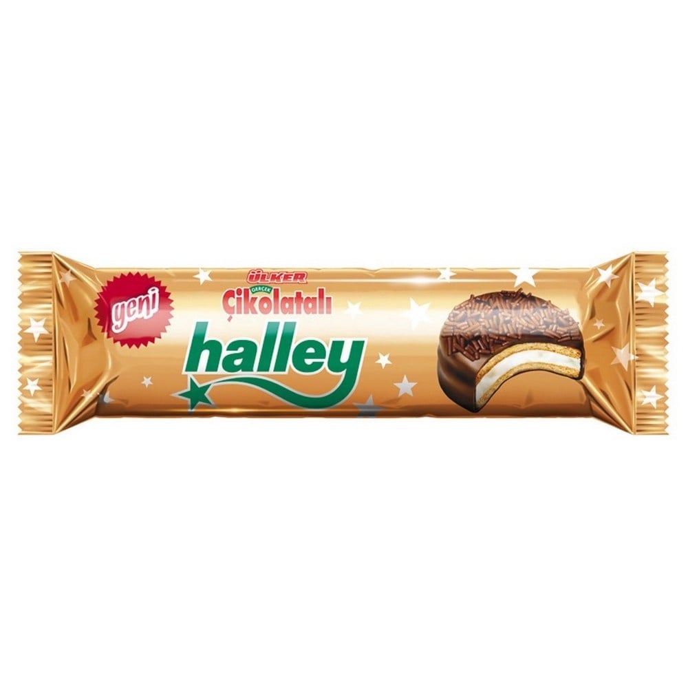 Ülker Halley Mini Çikolata Kaplı Bisküvi 88 Gr x24 lü Koli