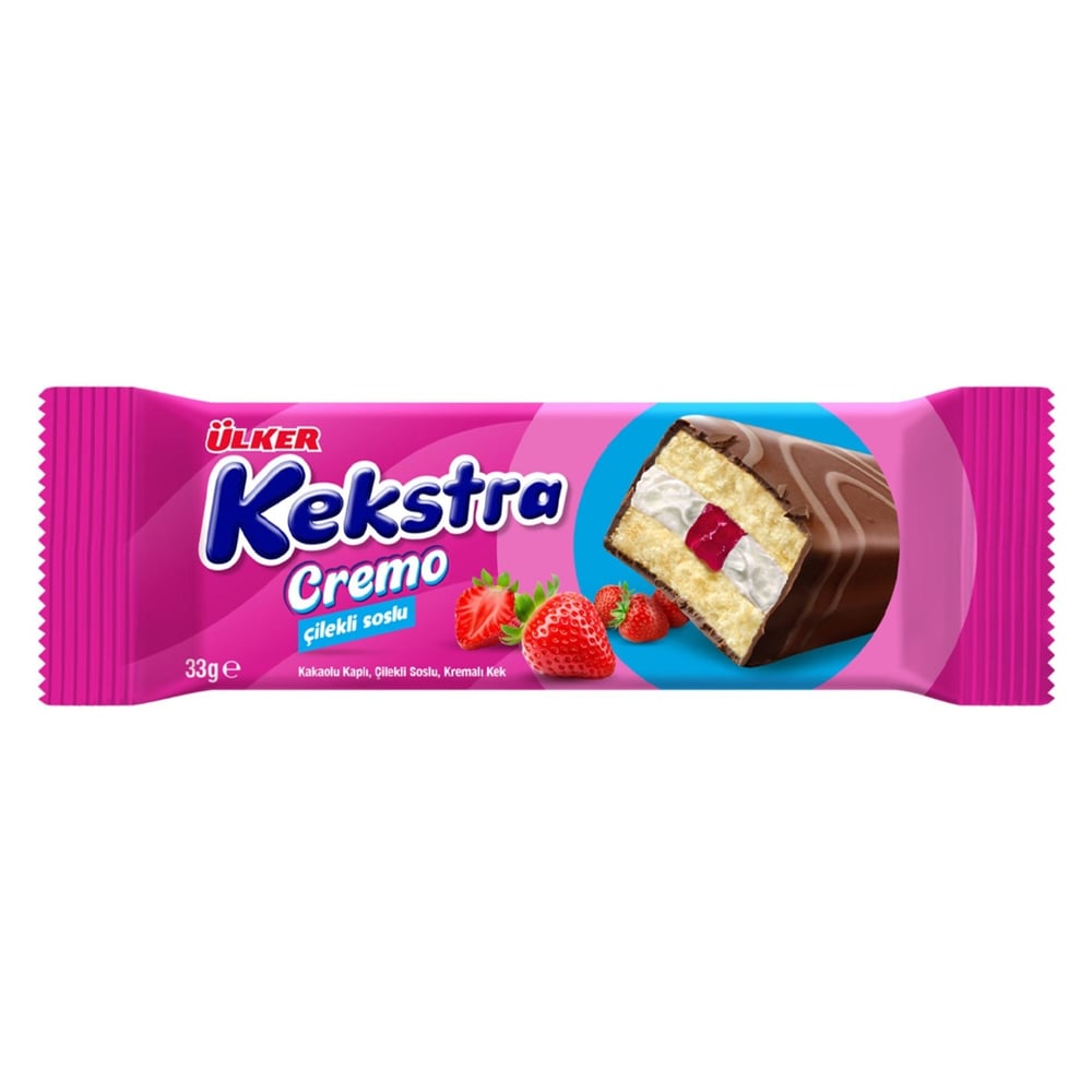 Ülker Kekstra Cremo Çilekli 33 Gr x15 li Koli