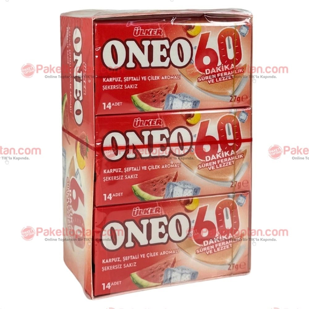 Ülker Oneo 27 Gr Karpuz Şeftali Çilek x18 li Paket