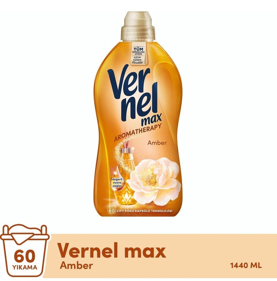 Vernel Max 1440 Ml Yumuşatıcı Amber