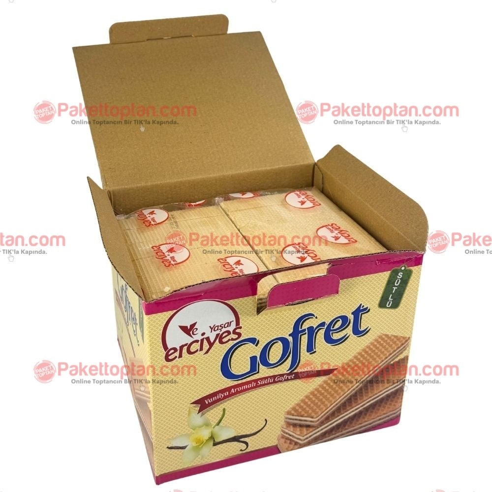 Yaşar Erciyes 1200 gr Vanilyalı Gofret x4 lü Koli