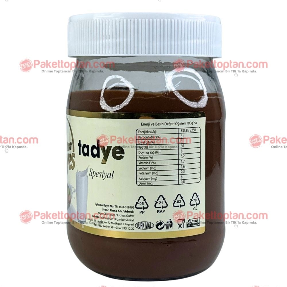 Yaşar Erciyes Tadye 630 gr Kakaolu Fındık Kreması