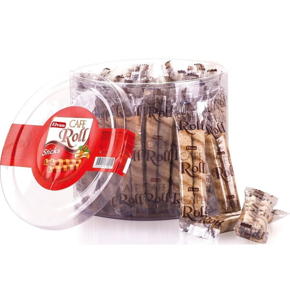 Elvan CafeRoll Fındık Kremalı Sticks Gofret 10 Gr x48 li Paket