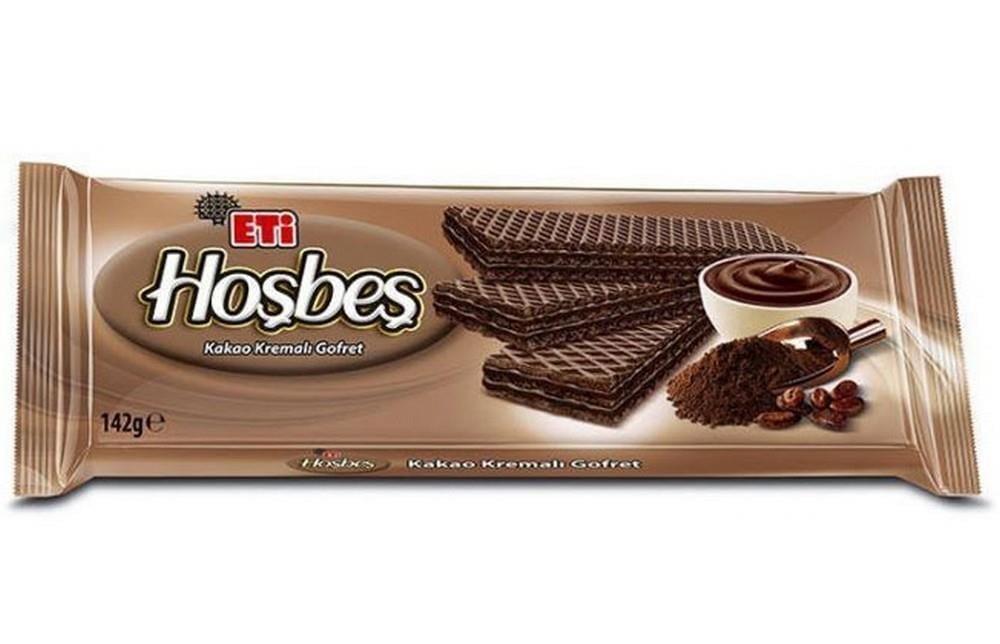 Eti Hoşbeş Kakao Kremalı Gofret 142 Gr x20 li Koli