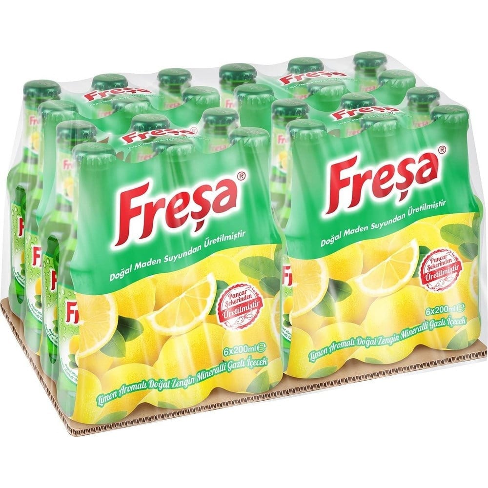 Freşa Limon Aromalı Maden Suyu 200 Ml  x24 lü Koli