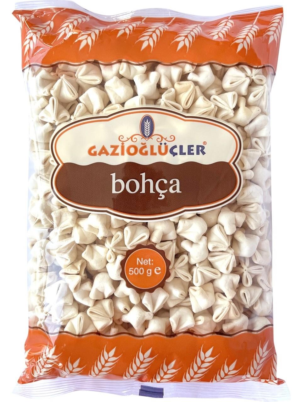 Gazioğlu Üçler Bohça Mantı 500 Gr x20 li Koli