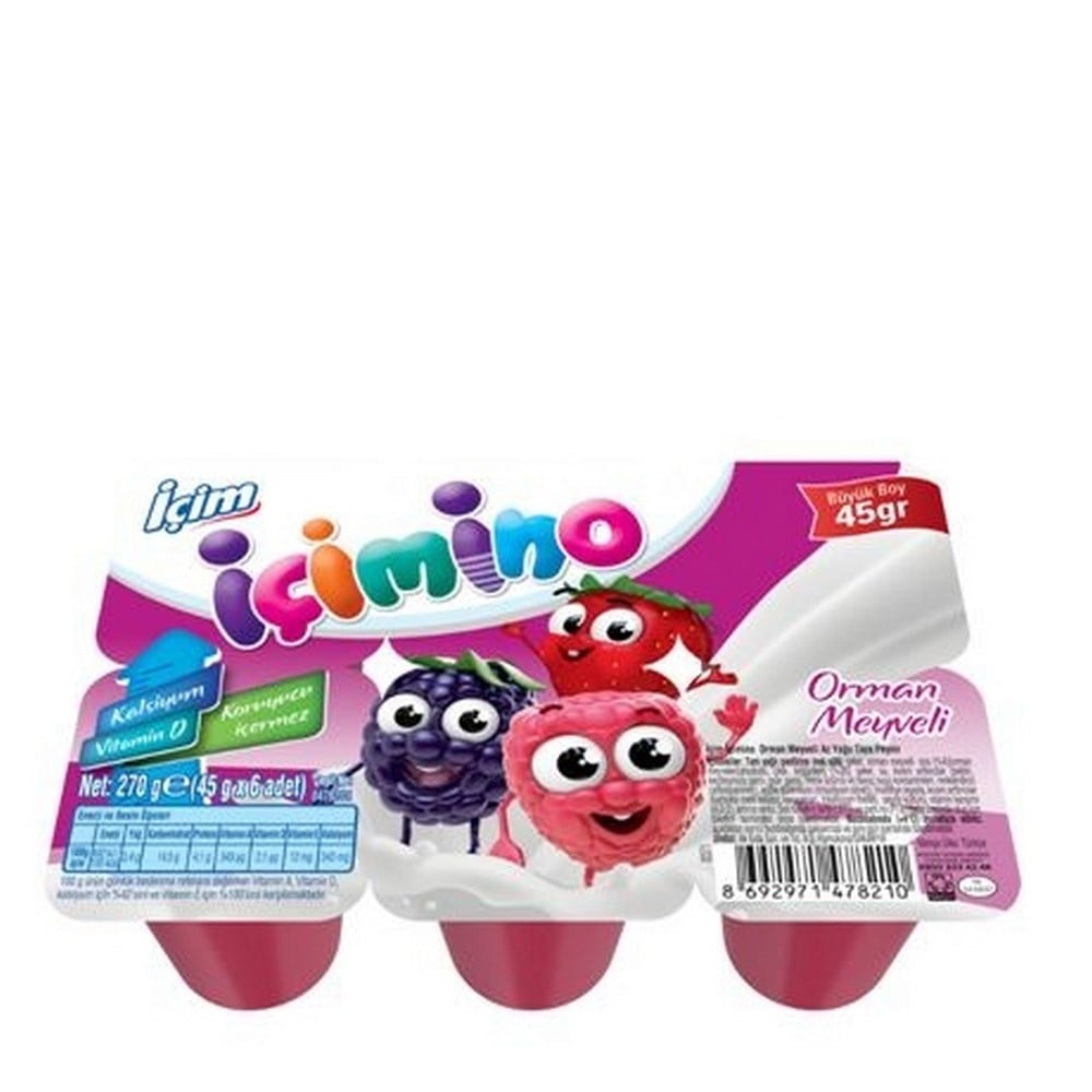 İçimino Büyüme Küpü Çilekli 6x40 gr