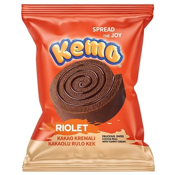 Kemo Rulo Kek Kakao Kremalı 40 Gr x24 lü Paket