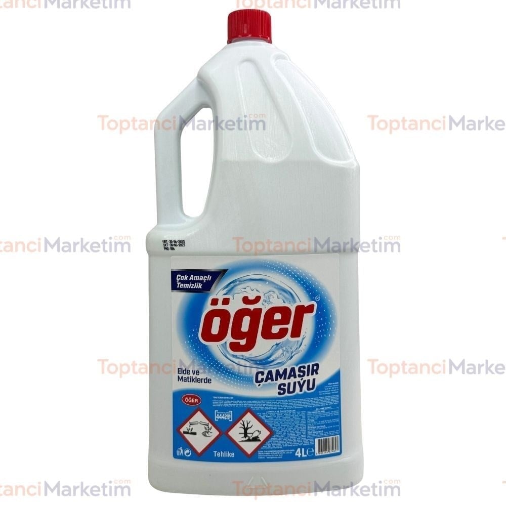 Öğer Çamaşır Suyu 4 Lt x4 lü Koli