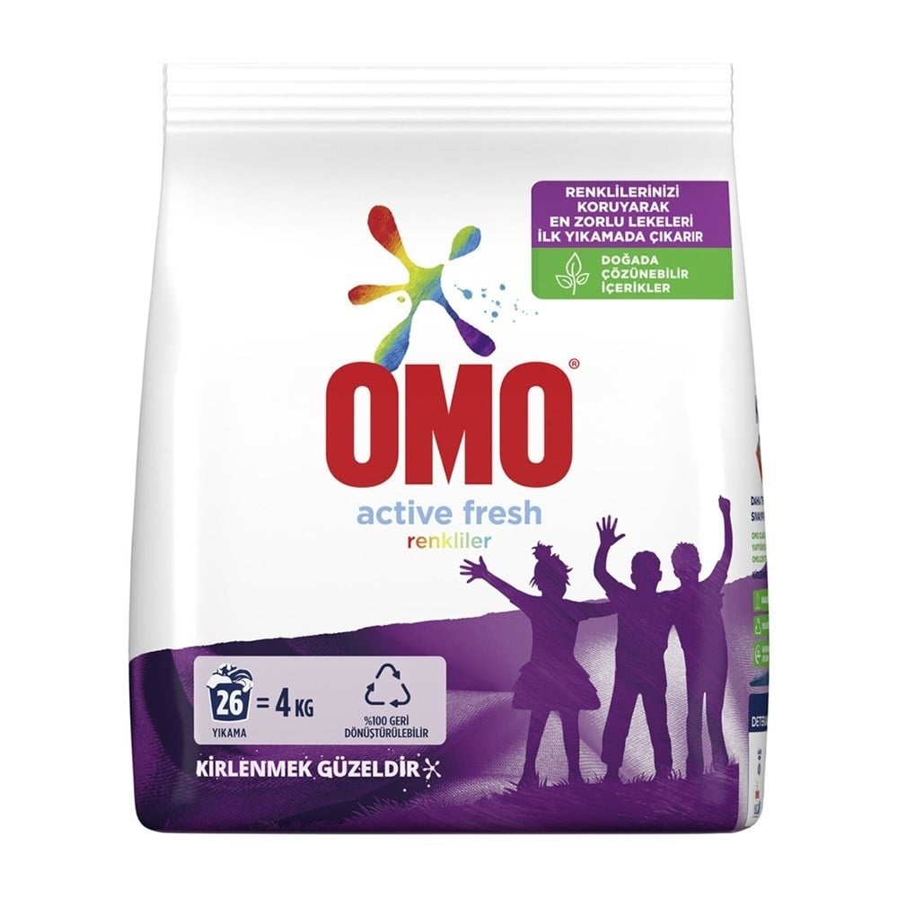 Omo Matik 4 Kg Active Fresh Renkliler