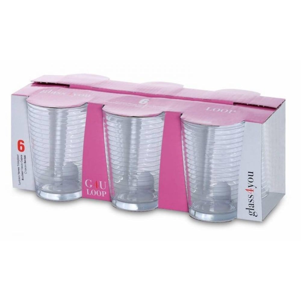 Paşabahçe G4U Loop 1105041 Su Bardağı 215 cc 6 lı x8 li Koli