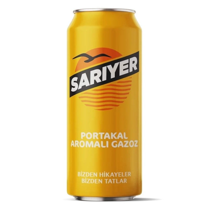 Sarıyer Portakal Aromalı Gazoz 330 Ml Teneke x24 lü Koli