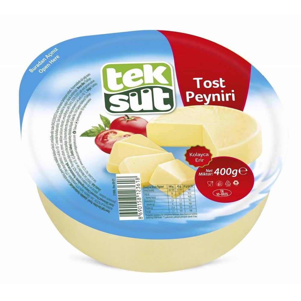 Teksüt Tost Peyniri 400 Gr