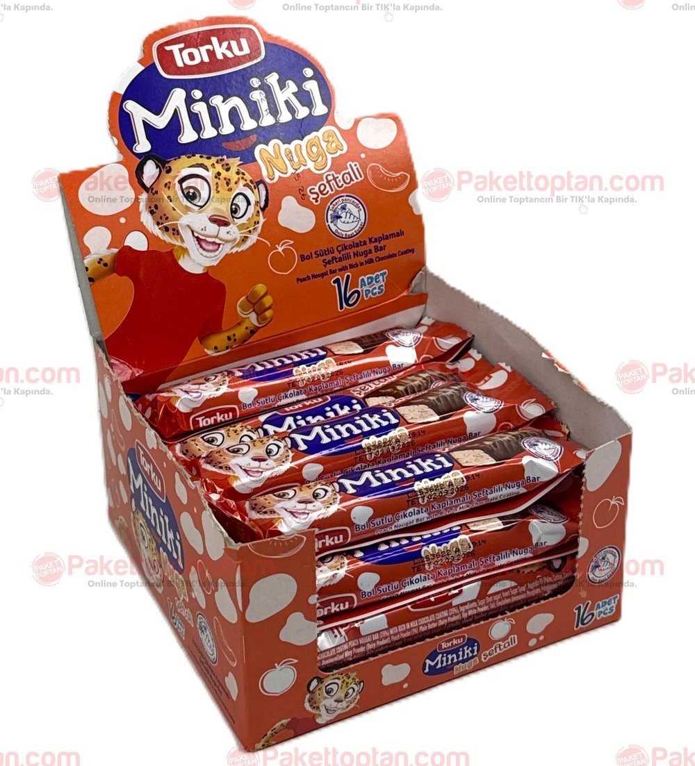 Torku Miniki Nuga 25 Gr Şeftalili x16 lı Paket