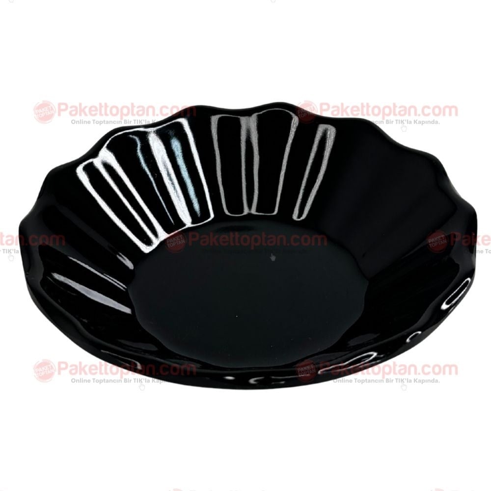 Tria Melamin Çay Tabağı 11 Cm TM104 Siyah x6 lı Paket