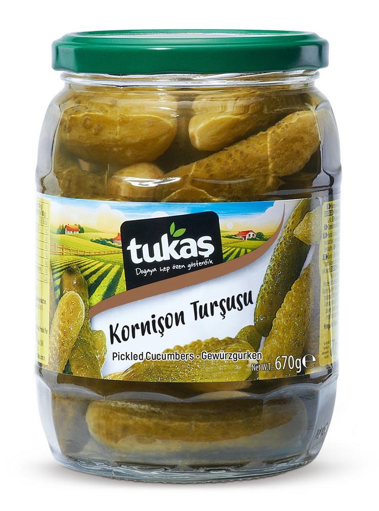 Tukaş Kornişon Turşusu 670 Gr