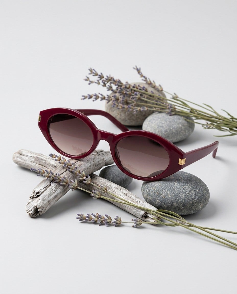 Shine Bordo Degrade cam Unisex Trend Güneş Gözlüğü