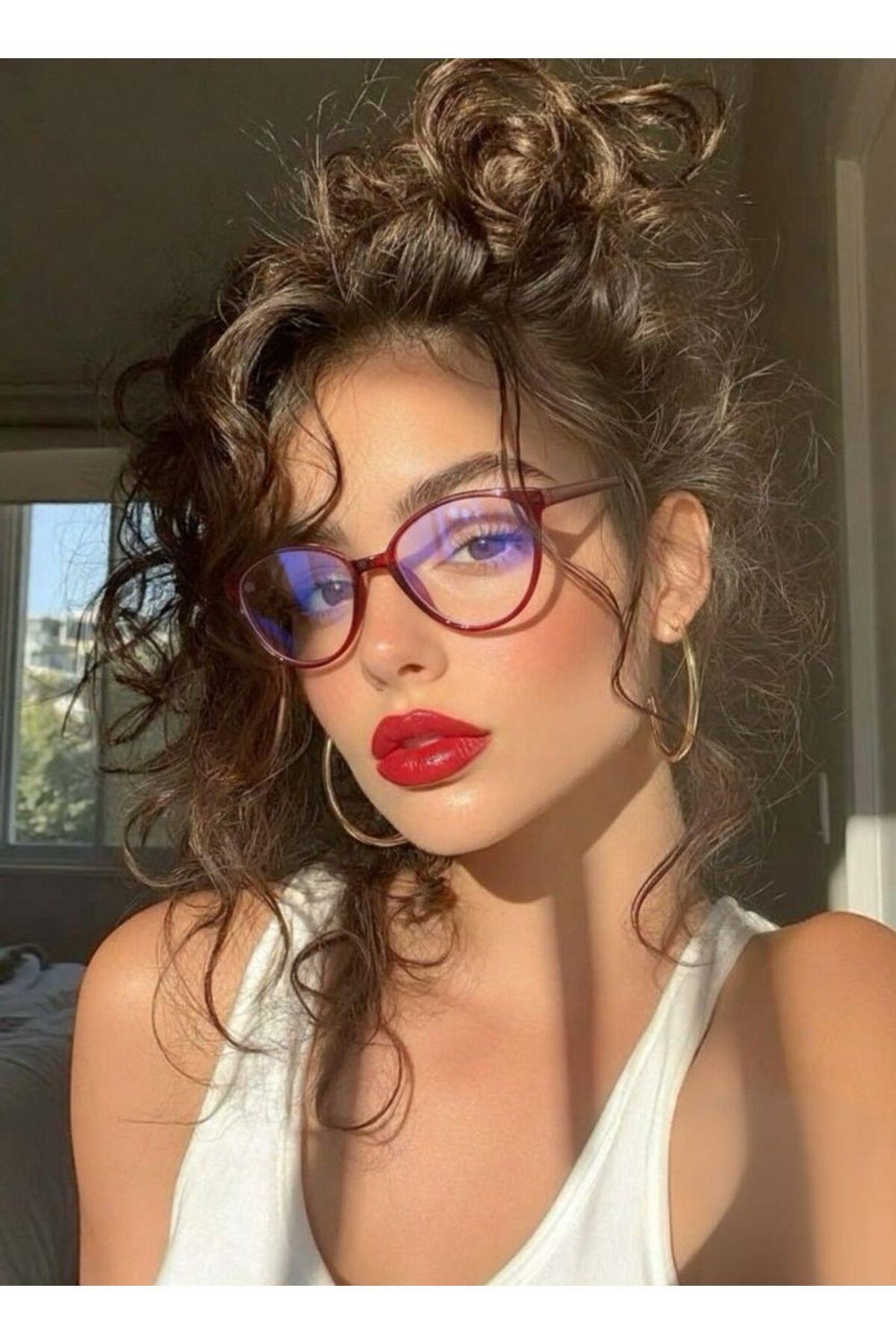 Victoria Bordo Cat Eye Mavi Işık Korumalı Blue Block Gözlük (küçük - orta )