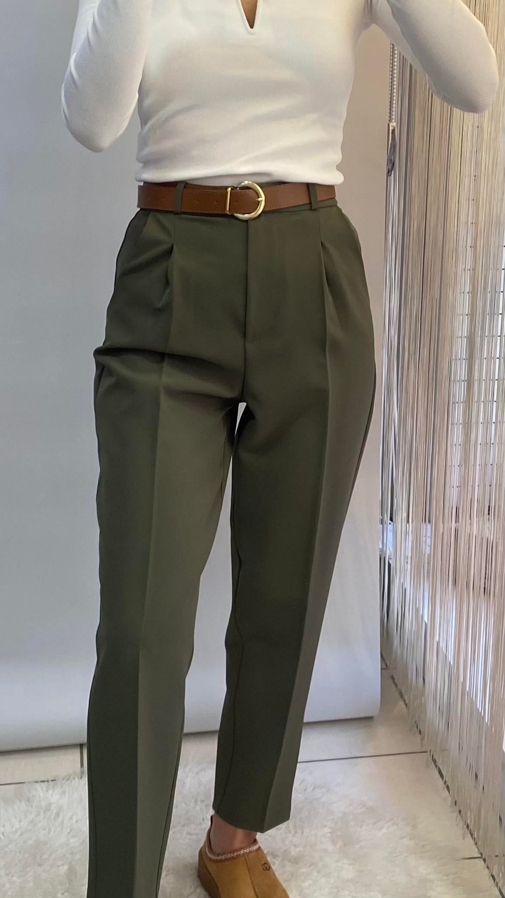 Yeşil Havuç Pantolon