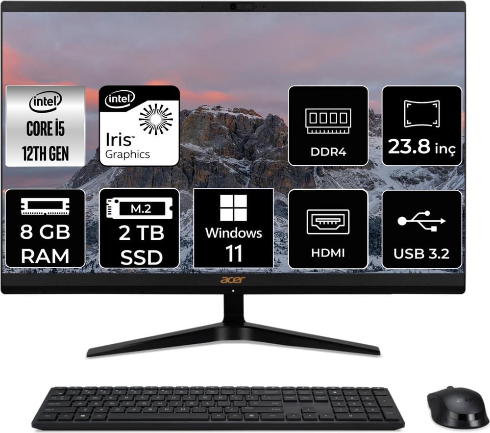 Acer Aspire C24-1700 Intel Core I5 1235U 8gb 2tb SSD 23.8