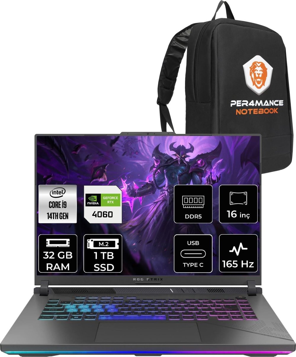 Asus Rog Strix G16 Intel Core I9 14900HX 32GB 1tb SSD RTX4060/8GB 165Hz 16