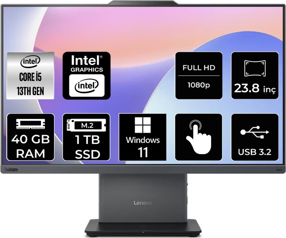 Lenovo Thinkcentre Neo 50A Intel Core I5 13420H 40GB 1tb SSD 23.8